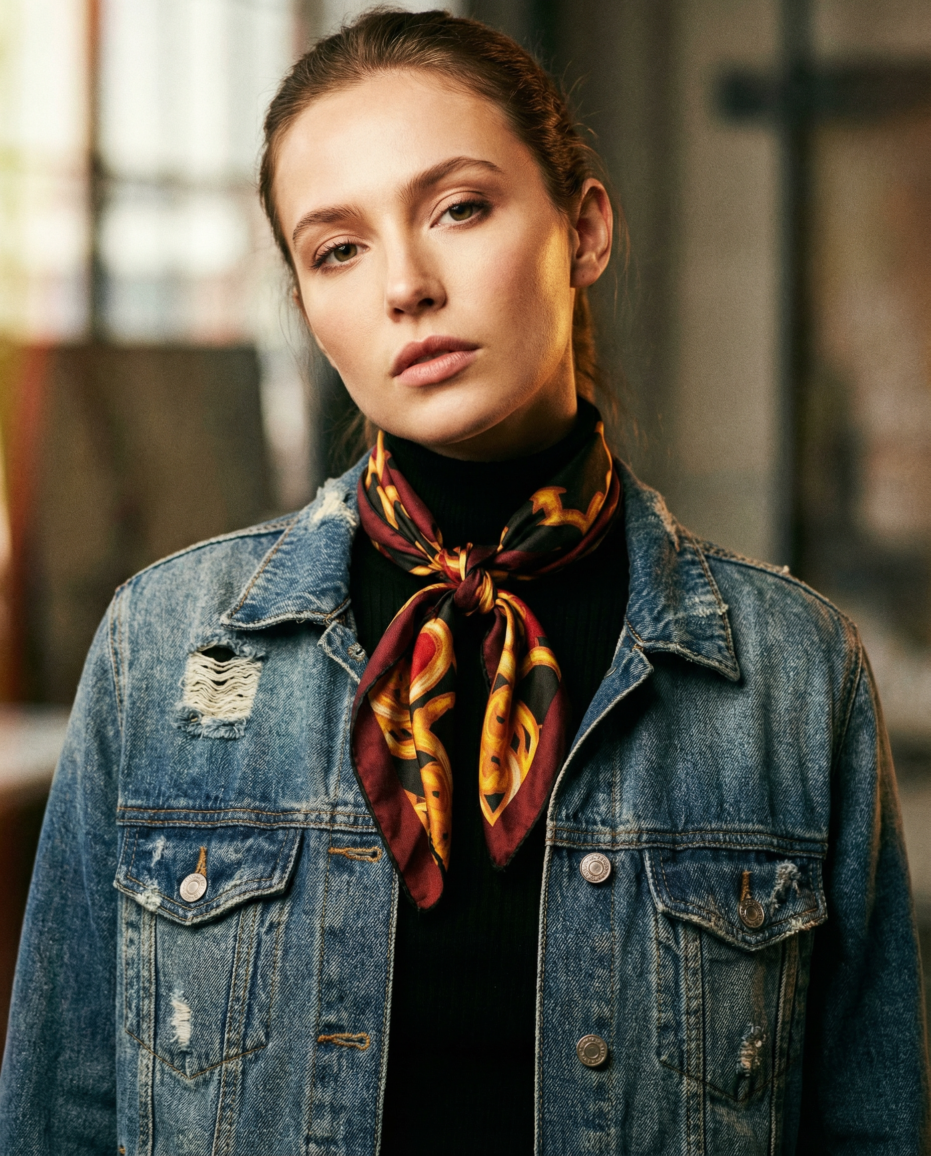 Maison Château Silk Scarf