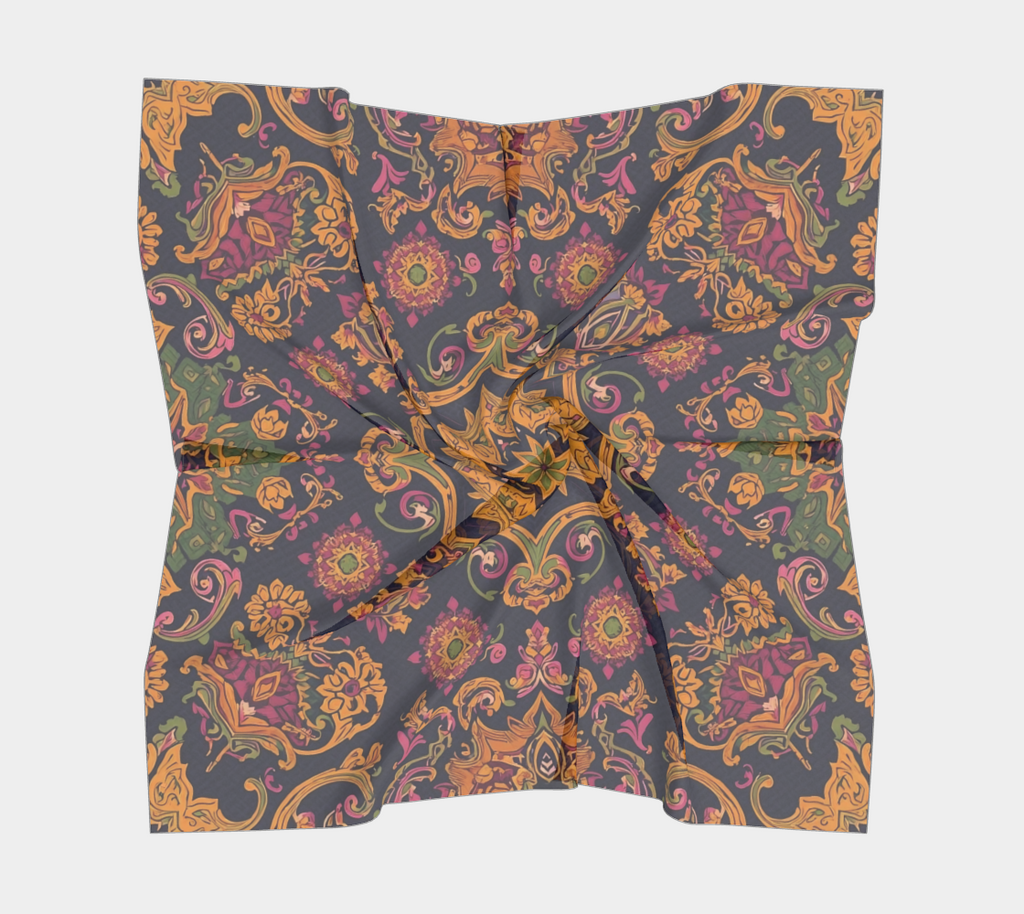 Metissage III – Purple Silk Scarf