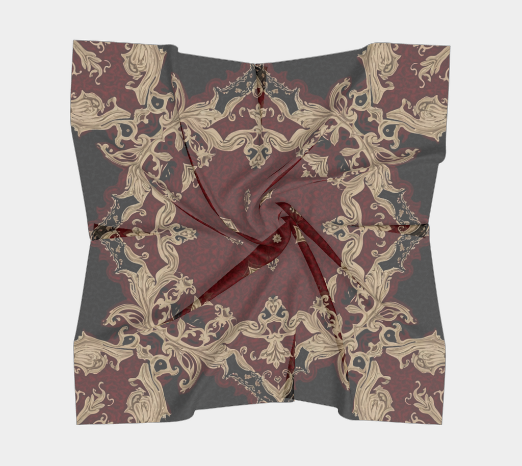 Metissage II – Red Silk Scarf