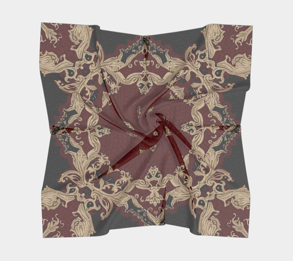 Metissage II – Red Silk Scarf