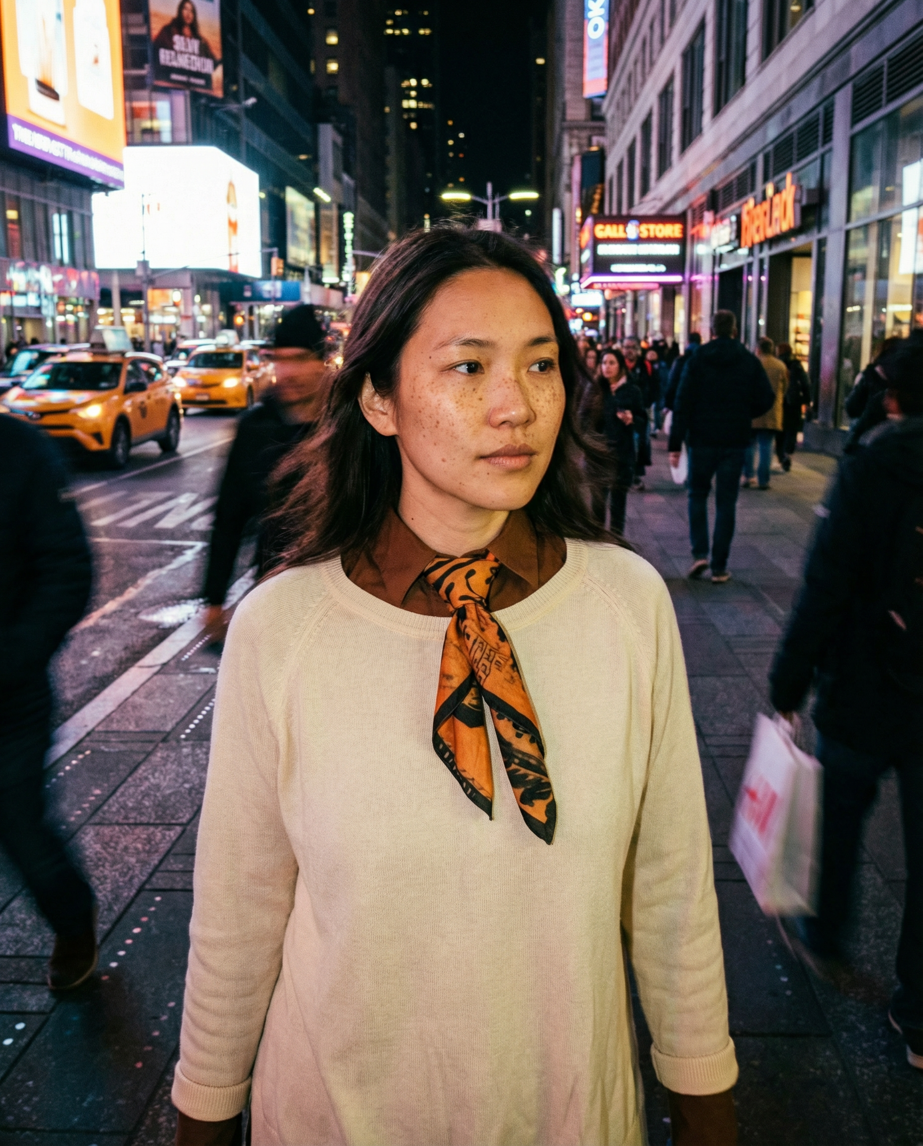 Metissage Ocher Maison Chateau silk scarf