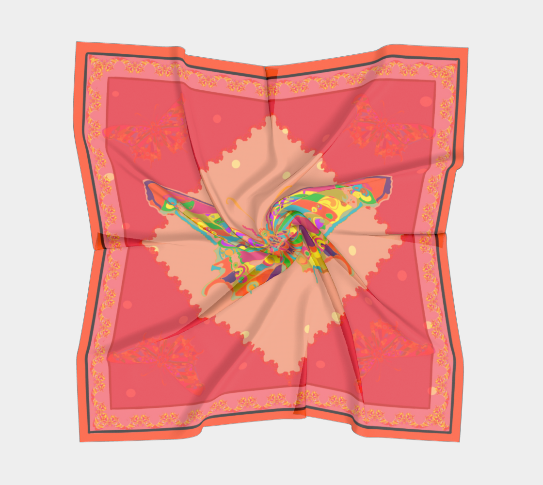 Nature II – Pink Silk Scarf