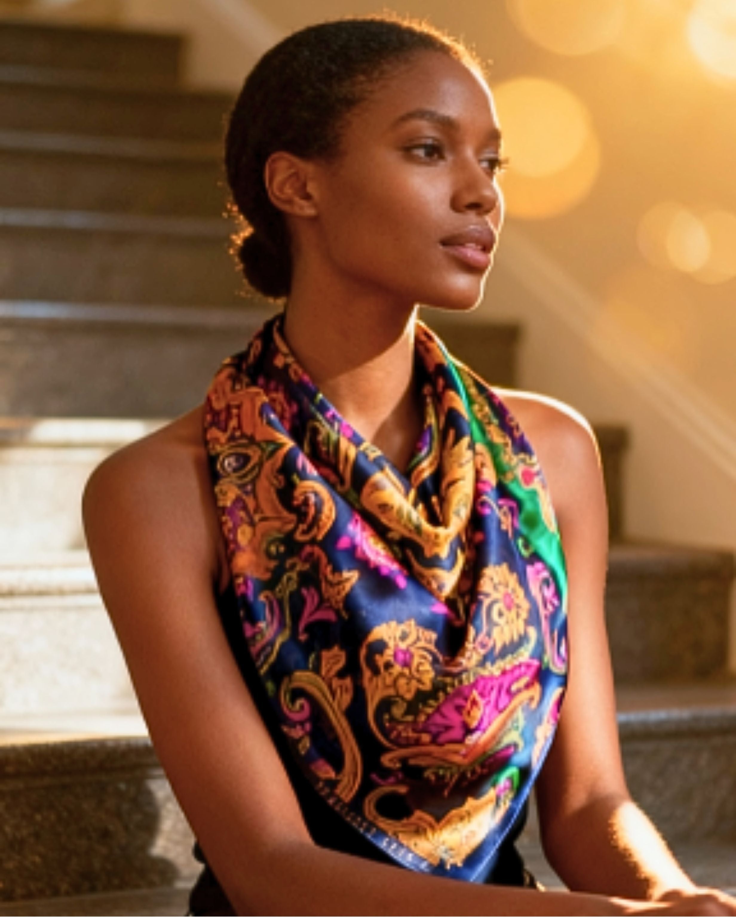 Metissage III – Purple Silk Scarf